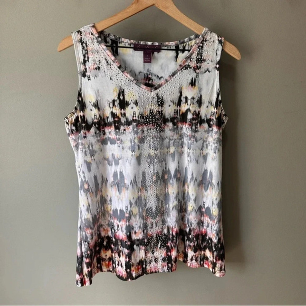 Gloria‎ Vanderbilt Kiera tank top. Embellished. Small. EUC.